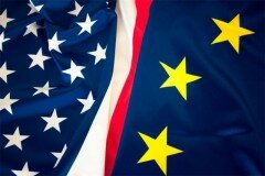 флаги ЕС и США